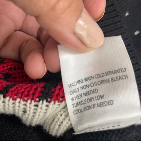 Weatherproof Vintage Men's Large Black Button Shawl Collar Holiday Sweater - Picture 7 of 10